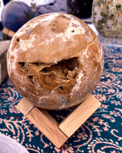 Load image into Gallery viewer, Ocean Jasper Sphere with Quartz Druze Inclusions