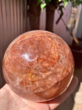 Load image into Gallery viewer, Fire Quartz Sphere - Red Hematoid Quartz Sphere - 38mm - Polished