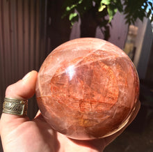 Load image into Gallery viewer, Fire Quartz Sphere - Red Hematoid Quartz Sphere - 38mm - Polished