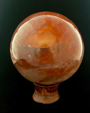 Load image into Gallery viewer, Fire Quartz Sphere 1174 - Red Hematoid Quartz Sphere - 127mm - Polished "The Martian"